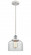 Bell - 1 Light - 8 inch - White Polished Chrome - Cord hung - Mini Pendant (3442|916-1P-WPC-G72-LED)