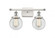 Beacon - 2 Light - 16 inch - White Polished Chrome - Bath Vanity Light (3442|916-2W-WPC-G202-6-LED)