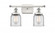 Bell - 2 Light - 16 inch - White Polished Chrome - Bath Vanity Light (3442|916-2W-WPC-G52-LED)
