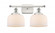 Bell - 2 Light - 18 inch - White Polished Chrome - Bath Vanity Light (3442|916-2W-WPC-G71)