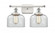 Bell - 2 Light - 18 inch - White Polished Chrome - Bath Vanity Light (3442|916-2W-WPC-G72)