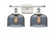 Bell - 2 Light - 18 inch - White Polished Chrome - Bath Vanity Light (3442|916-2W-WPC-G73-LED)
