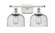 Bell - 2 Light - 18 inch - White Polished Chrome - Bath Vanity Light (3442|916-2W-WPC-G74-LED)
