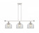 Bell - 3 Light - 36 inch - White Polished Chrome - Stem Hung - Island Light (3442|916-3I-WPC-G72)