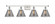 Cone - 4 Light - 38 inch - White Polished Chrome - Bath Vanity Light (3442|916-4W-WPC-G43-LED)