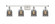 Bell - 4 Light - 36 inch - White Polished Chrome - Bath Vanity Light (3442|916-4W-WPC-G53)