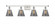 Cone - 4 Light - 36 inch - White Polished Chrome - Bath Vanity Light (3442|916-4W-WPC-G63)