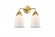 Canton - 2 Light - 14 inch - Satin Gold - Bath Vanity Light (3442|288-2W-SG-G181-LED)
