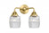 Colton - 2 Light - 14 inch - Satin Gold - Bath Vanity Light (3442|288-2W-SG-G302)