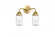 Dover - 2 Light - 13 inch - Satin Gold - Bath Vanity Light (3442|288-2W-SG-G314)