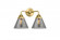 Cone - 2 Light - 16 inch - Satin Gold - Bath Vanity Light (3442|288-2W-SG-G43-LED)