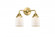 Bell - 2 Light - 13 inch - Satin Gold - Bath Vanity Light (3442|288-2W-SG-G51-LED)