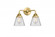 Cone - 2 Light - 14 inch - Satin Gold - Bath Vanity Light (3442|288-2W-SG-G62)