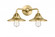 Railroad - 2 Light - 16 inch - Satin Gold - Bath Vanity Light (3442|288-2W-SG-M4-SG-LED)