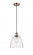 Bristol - 1 Light - 9 inch - Antique Copper - Cord hung - Mini Pendant (3442|516-1P-AC-GBD-94)
