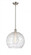 Athens Deco Swirl - 1 Light - 14 inch - Brushed Satin Nickel - Pendant (3442|516-1S-SN-G1213-14-LED)