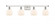 Athens - 4 Light - 36 inch - White Polished Chrome - Bath Vanity Light (3442|516-4W-WPC-G121-6-LED)