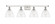 Bristol - 4 Light - 38 inch - White Polished Chrome - Bath Vanity Light (3442|516-4W-WPC-GBD-752-LED)