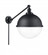 Hampden - 1 Light - 13 inch - Matte Black -Adjustable Swing Arm (3442|237-BK-HFS-122-BK-LED)