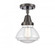 Olean - 1 Light - 7 inch - Oil Rubbed Bronze - Semi-Flush Mount (3442|447-1C-OB-G322)