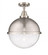 Hampden - 1 Light - 13 inch - Brushed Satin Nickel - Semi-Flush Mount (3442|447-1C-SN-HFS-124-SN-LED)