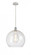 Athens - 1 Light - 14 inch - White Polished Chrome - Cord hung - Pendant (3442|516-1P-WPC-G124-14)
