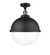 Hampden - 1 Light - 13 inch - Black Antique Brass - Semi-Flush Mount (3442|517-1CH-BAB-HFS-122-BK)