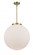Beacon - 1 Light - 18 inch - Antique Brass - Stem Hung - Pendant (3442|221-1S-AB-G201-18)
