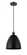 Bristol - 1 Light - 9 inch - Matte Black - Cord hung - Mini Pendant (3442|516-1P-BK-MBD-9-BK-LED)