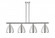 Bristol - 4 Light - 48 inch - Polished Chrome - Stem hung - Island Light (3442|516-4I-PC-MBD-9-PC-LED)