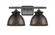 Adirondack - 2 Light - 18 inch - Oil Rubbed Bronze - Bath Vanity Light (3442|516-2W-OB-M14-OB-LED)