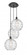 Athens Deco Swirl - 3 Light - 19 inch - Matte Black - Cord hung - Multi Pendant (3442|113B-3P-BK-G1213-12)