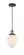 Bullet - 1 Light - 7 inch - Black Antique Brass - Cord hung - Mini Pendant (3442|201C-BAB-G661-7-LED)