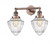 Bullet - 2 Light - 18 inch - Antique Copper - Adjustable Bath Vanity Light (3442|208-AC-G664-7)