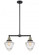 Bullet - 2 Light - 24 inch - Black Antique Brass - Stem Hung - Adjustable Island Light (3442|209-BAB-G664-7-LED)