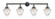 Bullet - 4 Light - 46 inch - Black Antique Brass - Adjustable Bath Vanity Light (3442|215-BAB-G664-7-LED)
