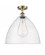 Bristol - 1 Light - 16 inch - Antique Brass - Semi-Flush Mount (3442|516-1C-AB-GBD-164-LED)