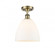 Bristol - 1 Light - 9 inch - Antique Brass - Semi-Flush Mount (3442|516-1C-AB-GBD-91)