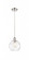Athens Water Glass - 1 Light - 8 inch - Polished Nickel - Cord hung - Mini Pendant (3442|516-1P-PN-G1215-8)
