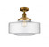 Bridgeton - 1 Light - 16 inch - Brushed Brass - Semi-Flush Mount (3442|517-1CH-BB-G694-16)