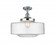 Bridgeton - 1 Light - 16 inch - Polished Chrome - Semi-Flush Mount (3442|517-1CH-PC-G694-16-LED)