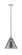 Cone - 1 Light - 12 inch - Polished Nickel - Cord hung - Mini Pendant (3442|616-1PH-PN-G43-L)