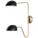 Trilby; 2 Light; Wall Sconce; Matte Black with Burnished Brass (81|60/7393)