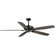 Kennedale Collection 72-Inch Five-Blade DC Motor Transitional Ceiling Fan Rustic Charcoal/Matte Blac (149|P250070-31M)