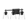 Addison 22-in Clear Glass/Matte Black 3 Lights Damp-Rated Vanity Light (7713|VL638221MBCL)