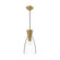 Arlo 7-in Brushed Gold/Clear Glass 1 Light Pendant (7713|PD534007BGCL)