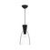 Arlo 7-in Clear Glass/Matte Black 1 Light Socket Pendant (7713|PD534007MBCL)