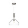 Belleview 12-in Brushed Nickel/Clear Glass 1 Light Pendant (7713|PD532312BNCL)