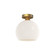 Castilla 10-in Aged Gold/Opal Matte Glass 1 Light Flush Mount (7713|FM506210AGOP)