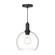 Castilla 10-in Clear Glass/Matte Black 1 Light Pendant (7713|PD506210MBCL)